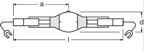 Lampa metalohalogenkowa OSRAM POWERSTAR HQI-TS 1000W/NDL/S K12s-36