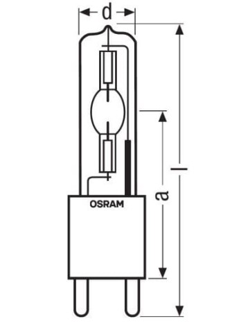 Lampa metalohalogenkowa OSRAM HMI 1200W/SEL XS G38_rys.jpg