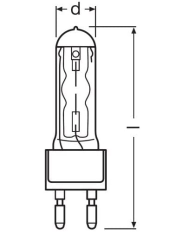 Lampa metalohalogenkowa OSRAM HMI 575W/SEL UVS G22_rys.jpg