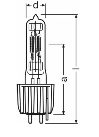 Żarówka halogenowa OSRAM 93729 LL HPL - 750W/230V