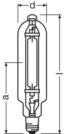 Lampa metalohalogenkowa OSRAM POWERSTAR HQI-T 2000W/N/E SUPER E40